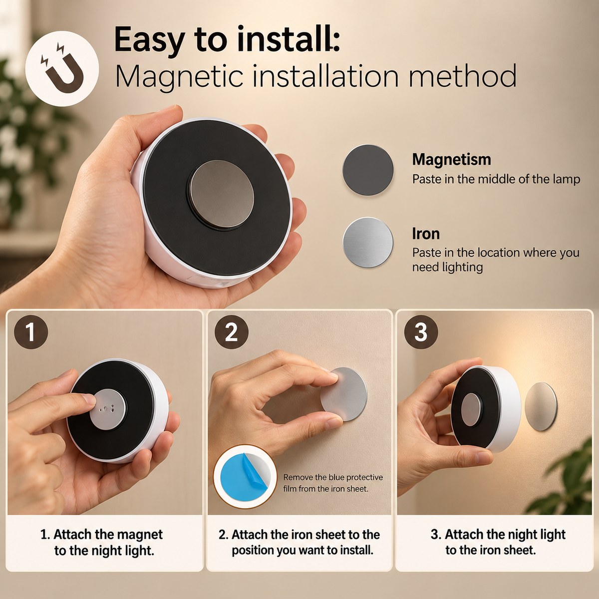 Disc Cordless Puck Lights
