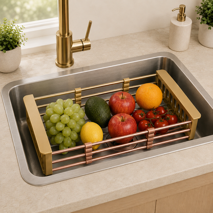Retractable Stainless Steel Sink Drain Basket
