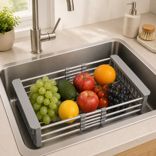 Retractable Stainless Steel Sink Drain Basket