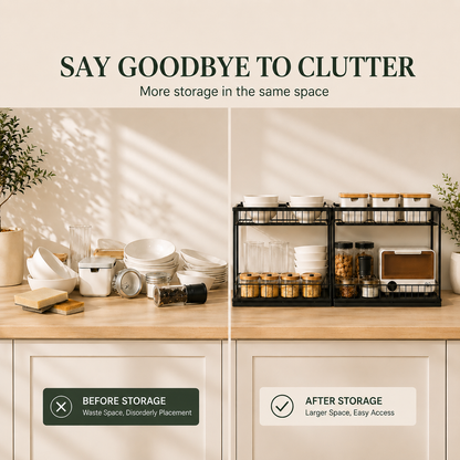 Metal Under-Sink Organizer Set
