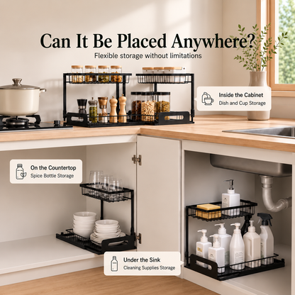 Metal Under-Sink Organizer Set