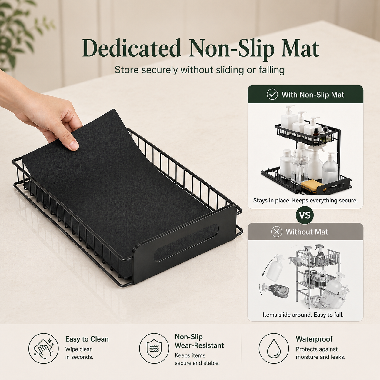 Metal Under-Sink Organizer Set