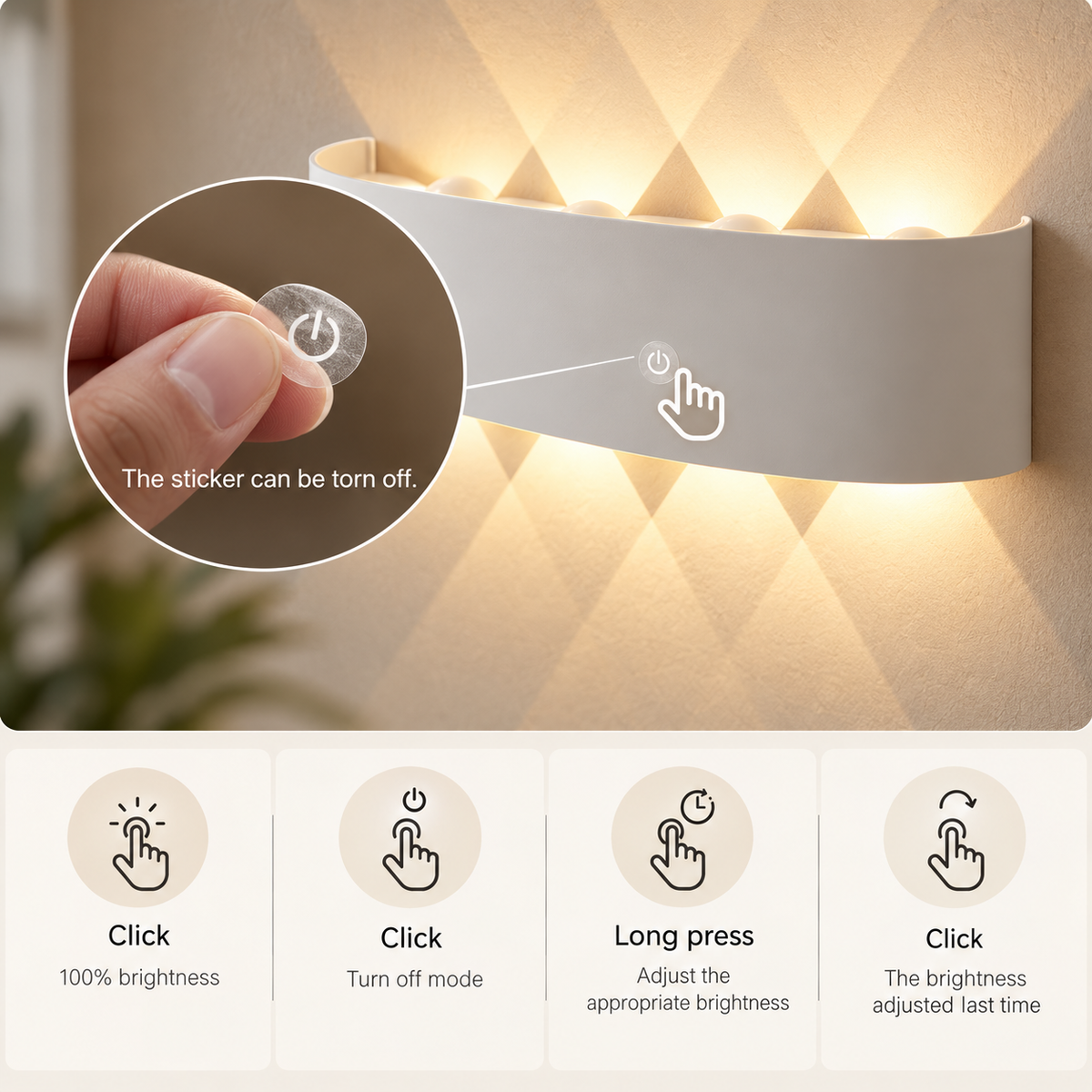 Arc Cordless Wall Sconce